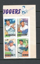 Sc # 4080-4083 ~ Plate # Block ~ 39 cent Baseball Sluggers Issue