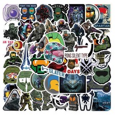Halo Inspired Scrapbook/Skateboard Vinyl Sticker Set Of 50 Pieces