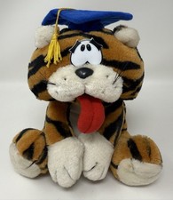 Applause Max Big Bad Grad Graduation Tiger Plush Stuffed Animal Toy 1988 READ