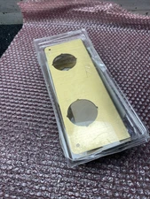 Prime-Line U 9537 Brass-Plated Brass Recessed Door Reinforcer