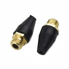 10Pcs/Pack Rubber / Brass Safety Tip Nozzle for Air Blow Tools 1/8 Inch NPT Male