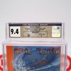 NES Nintendo METAL FIGHTER - CGC PEDIGREE GRADED 9.4 A! NEW & Factory Sealed!