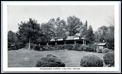 Postcard Pinewood Camps Canton ME C42