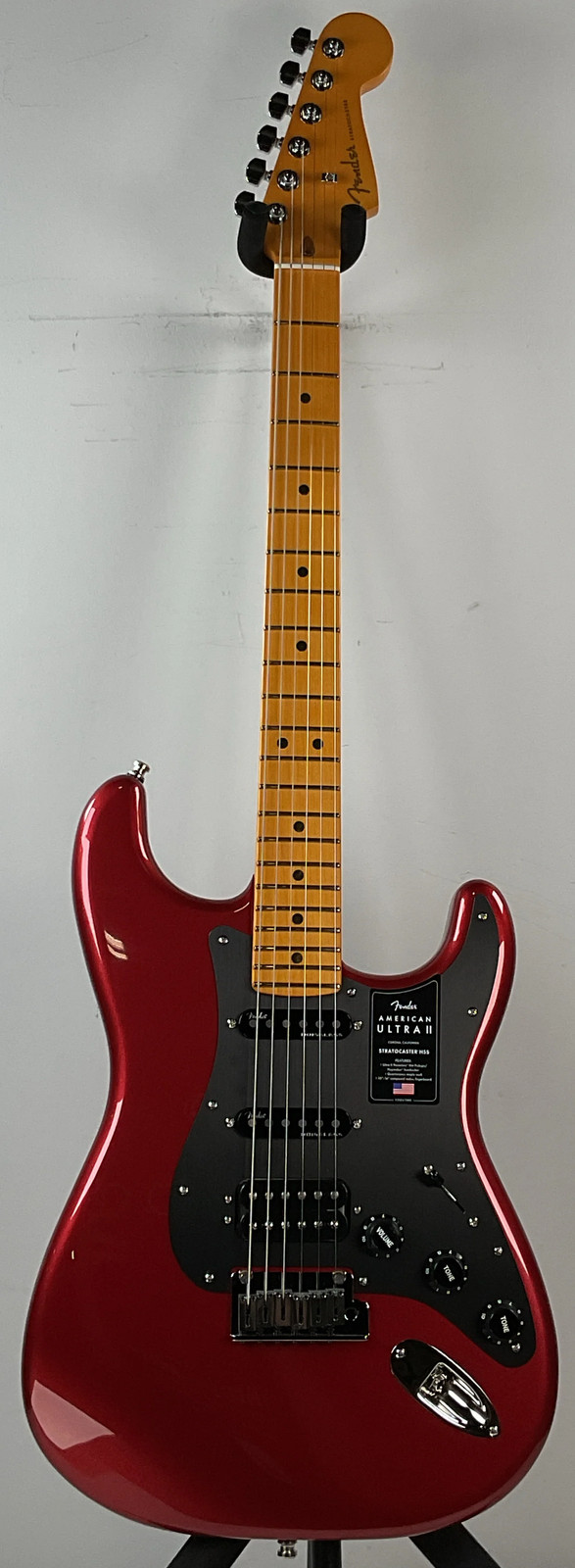 Fender American Ultra II Stratocaster HSS Electric Guitar -stripped truss rod