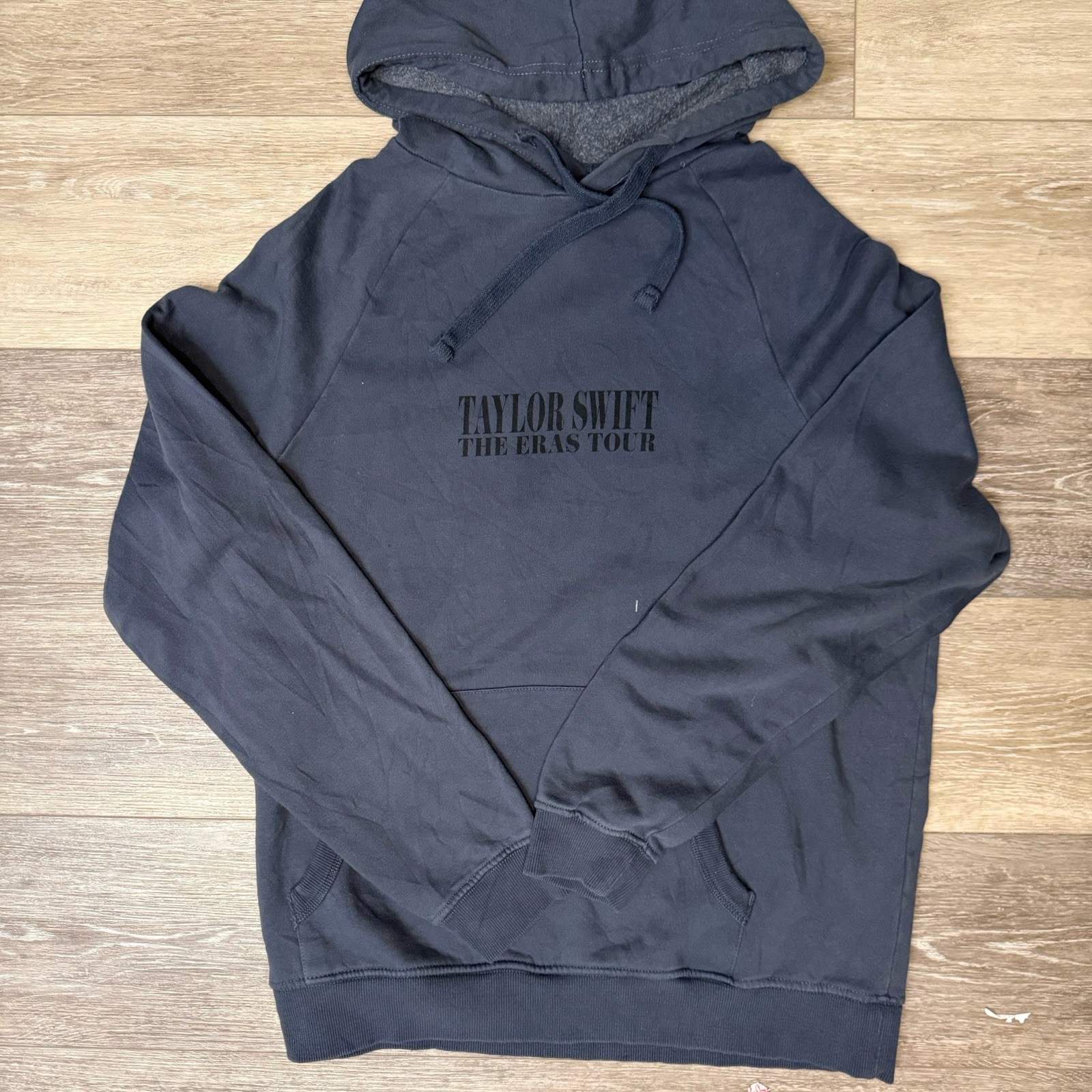 Taylor Swift Eras Tour Gray Blue Hoodie Sweatshirt Sz Small International Date image 2