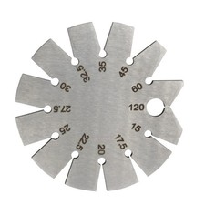 1 PCS Brushed Silver 15-120 Degree Bevel Gauge, Stainless Steel Axe Angle Gau...