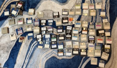 Vintage Lot of 3.5'' Floppy Disk 628 Format Lotus CAD MS Turbo Pascal Untested