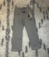 XS-L Essentials Fear Of God Dark Oatmeal Sweatpants Uncuffed SS22
