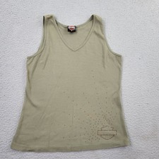 Harley-Davidson Tank Shirt Womens XL VTG Inside Passage USA Top Alaska USA Made