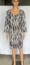 Michael Michael Kors Pencil Dress Back Zip 3/4 Sleeve , Cut Out Size 10