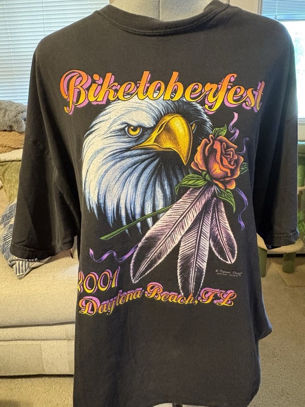 Vintage 2001 Biketober Week Daytona Florida R Shirt Men’s Sz XL