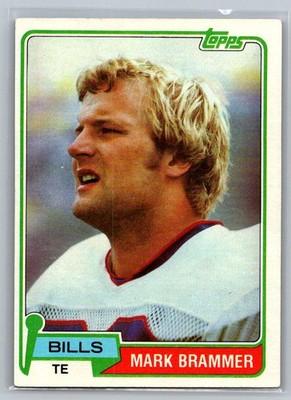 Mark Brammer 1981 Topps Buffalo Bills #283 RC