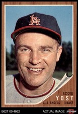 1962 Topps #176 Eddie Yost  POR Angels COMMON VARIATION 8 - NM/MT