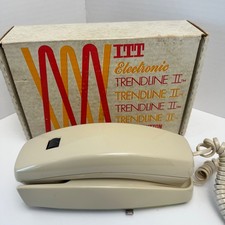 VINTAGE 1987 ITT PUSH BUTTON WALL ELECTRONIC TRENDLINE II LANDLINE TELEPHONE NIB