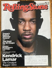 ROLLING STONE magazine #1294 KENDRICK LAMAR cover  Chester Bennington