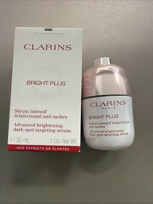 Clarins Bright Plus Advanced Brightening Dark Spot Serum 1 oz NIB Factory Sealed