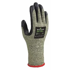 Showa 257 Cut-Resistant Coated Gloves,  Cut Level A7 , Dipped , Foam Nitrile