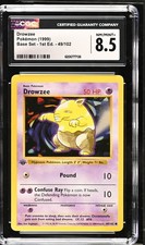 CGC 8.5 Drowzee 49/102 Base Set 1st Edition Shadowless Pokemon Card