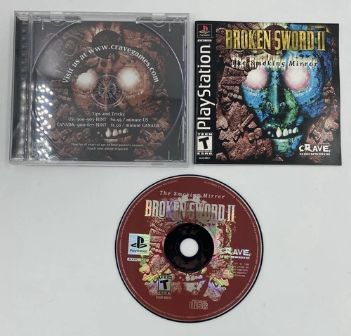 CIB Broken Sword II: The Smoking Mirror PlayStation 1 PS1 Complete Fast Shipping