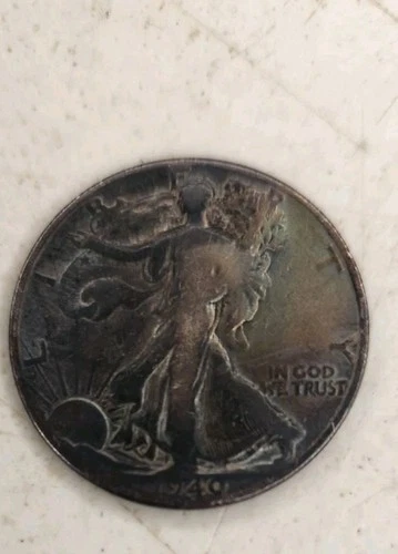 1940 Silver Walking Liberty Half Dollar Coin
