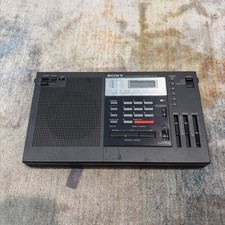 Vtg Sony ICF-2001 World Band Digital Radio Synthesized Receiver Parts Repairs