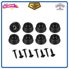 8Pcs Heavy Duty Rubber Feet Isolation Pads w Screws for Speakers Amps Furniture