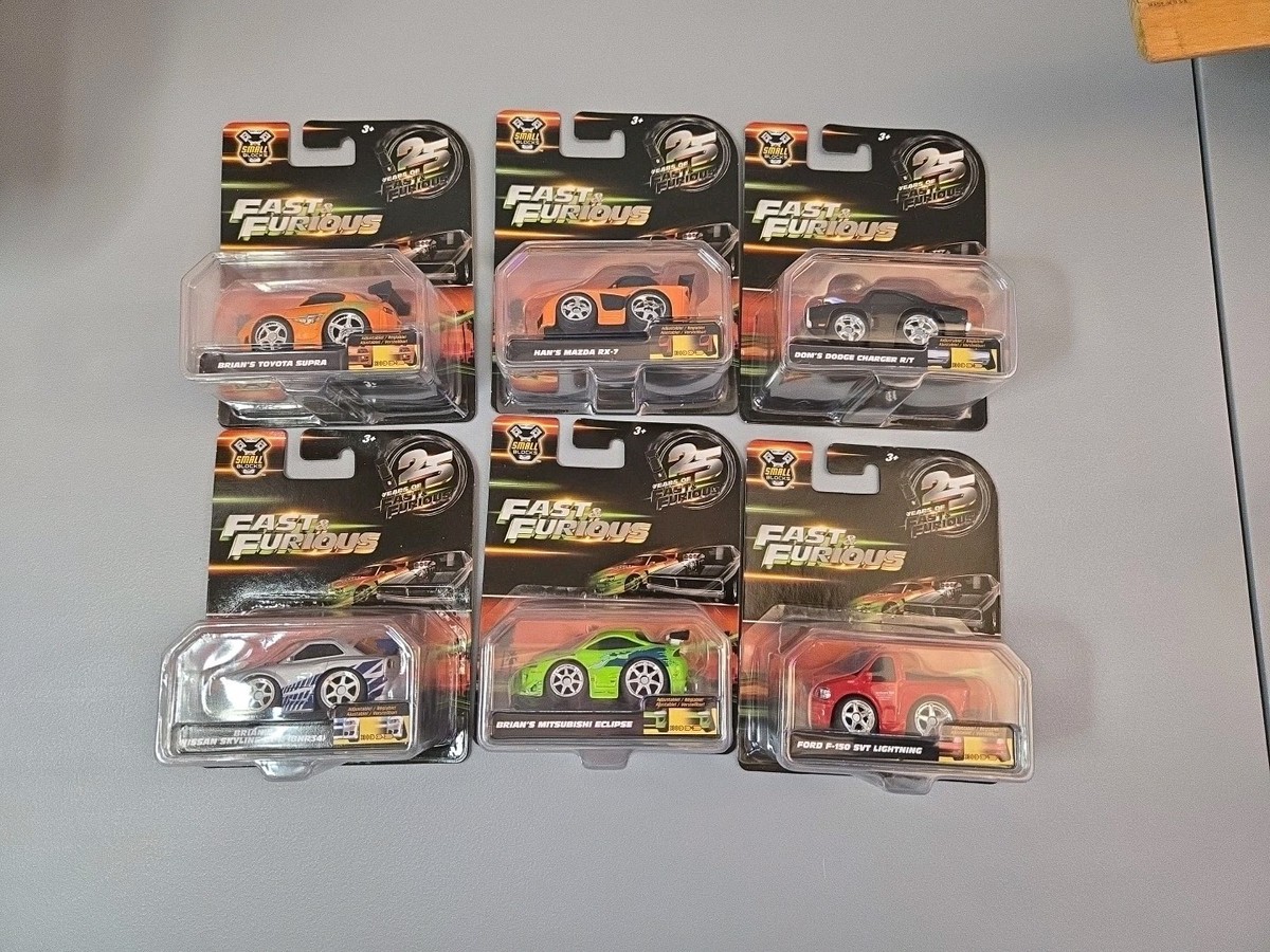 Jada Fast & Furious 25 years Small Blocks 1/43 Full Set Of 6 New