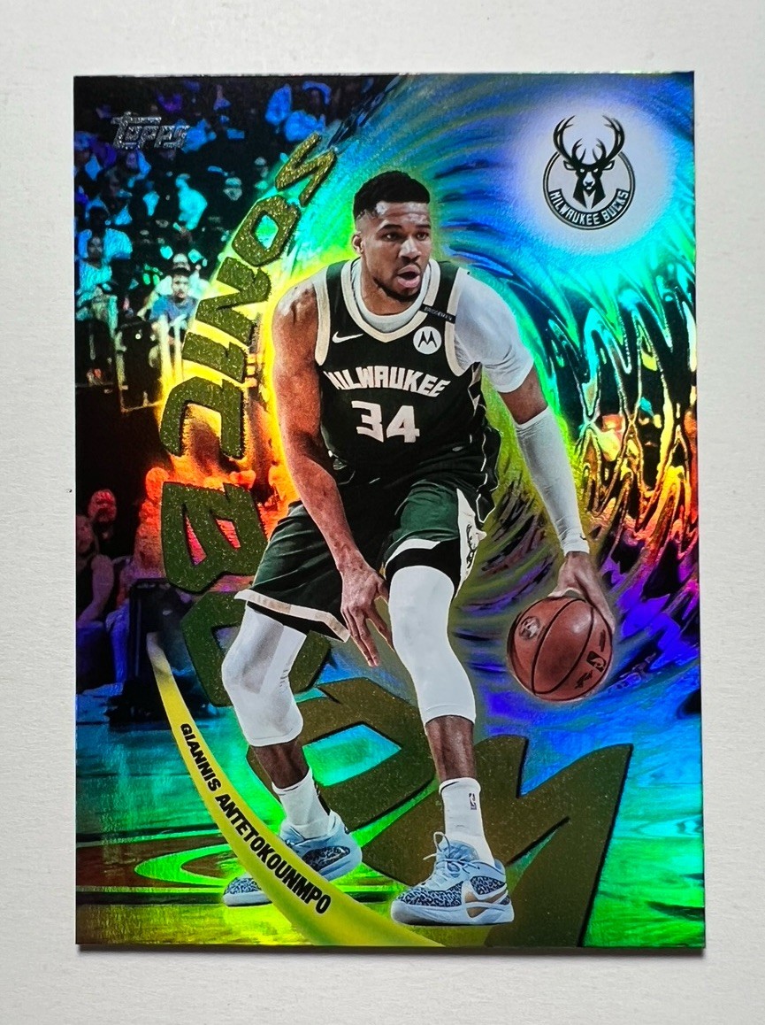 2025-26 Topps Giannis Antetokounmpo SONIC BOOM SSP Case Hit #SB-3 Bucks