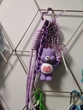 Lot de 2 bijoux de sac / porte-clés Bisounours, fait main, neuf