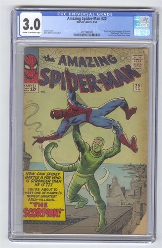 Amazing Spider-Man #20 Marvel Comic CGC 3.0 1st Scorpion Steve Ditko Stan Lee