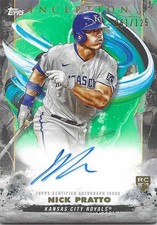 Nick Pratto 2023 Topps Inception /125 Base Rookie and Emerging Stars Autographs