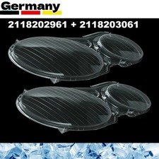 F&uuml;r Mercedes Benz E-Klasse W211 2002-08 Paar Scheinwerferglas Streuscheibe Linse