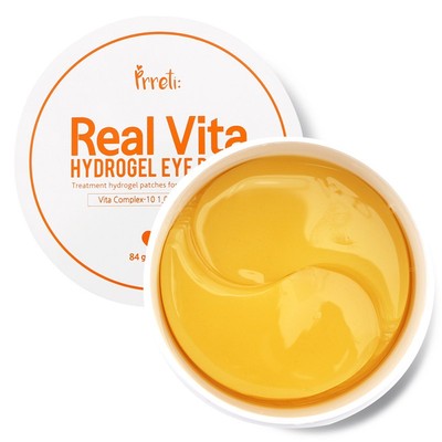 [K-beauty] Pretti Real Vita Hydrogel Moisturizing Eye Patch Treatment, 60 Blatt