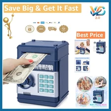 Kids Electronic Piggy Bank with Password Safe Money Savings Box
