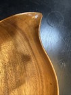 Vintage MCM Monkey Pod Type Wavy Edge Wood Serving Bowl  18” L x 10" W Ish — photo 6