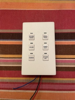 LITETOUCH WHITE 6 BUTTON  S-SERIES (08-2506) TOUCH PAD (NICE CONDITION)