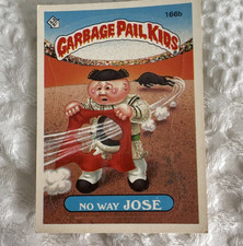 Garbage Pail Kids No Way Jose 166b Topps Trading Card 1986 Original