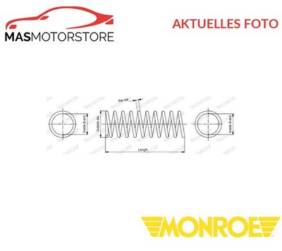 SCHRAUBENFEDER FAHRWERKSFEDER VORNE MONROE SE3321 P FÜR PEUGEOT 206 CC,206