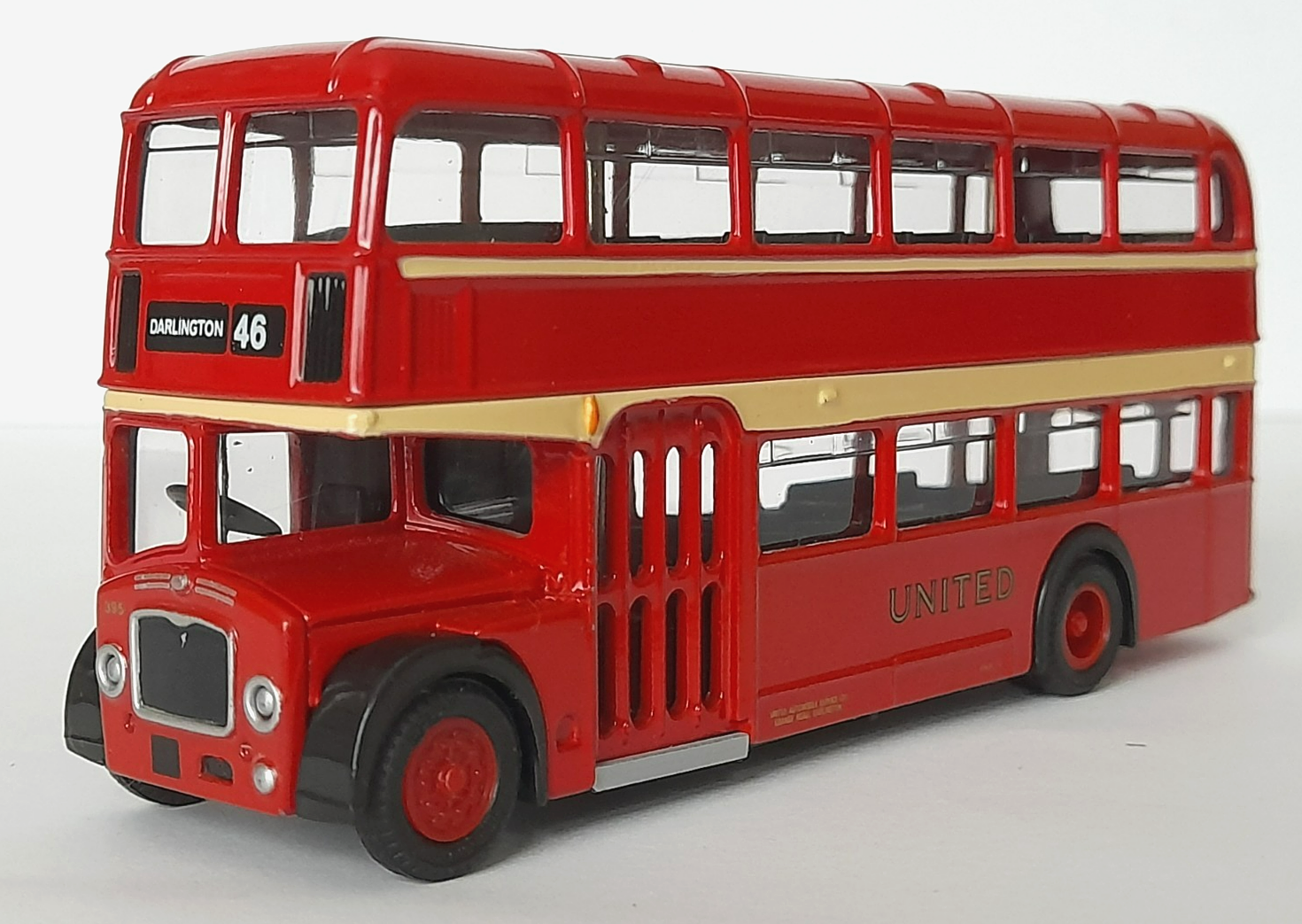 EFE 14101 Bristol Lodekka Double Decker Bus - United - Route 46 Darlington