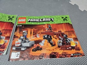 LEGO Minecraft The Wither Set 21126 - Complete With Instructions And Minifigs