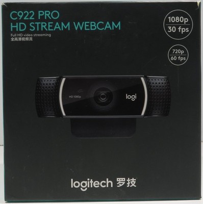 Kamera Webcam 720p 60fps NEW Logitech C922 1080p Pro Stream HD