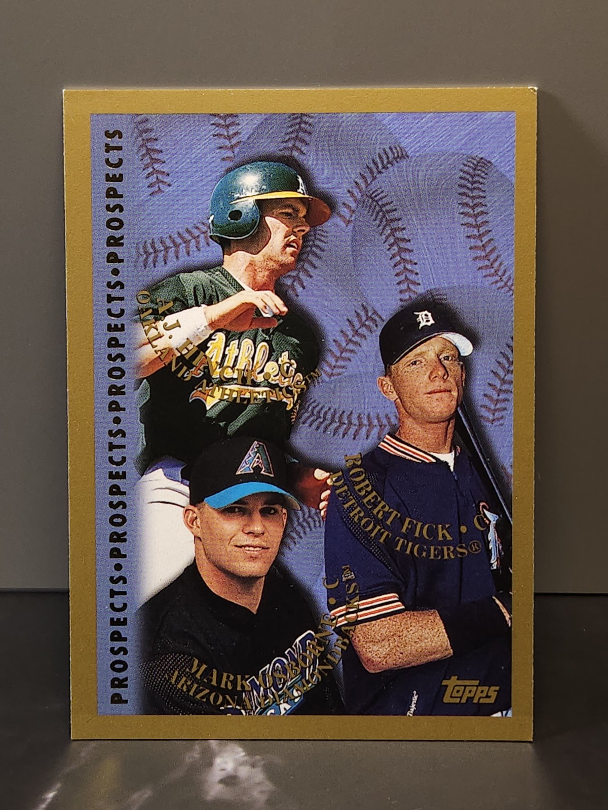 1998 Topps - Prospects Robert Fick, A.J. Hinch, Mark Osborne #487 (RC)
