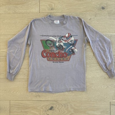 Vintage 1987 Concho Enduro Tee Jays Single Stitch USA Motocross Shirt M
