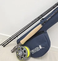 MAXXON STONEFLY FLY COMBO 9ft 5wt ROD TALON REEL LINE LEADER BACKING Case