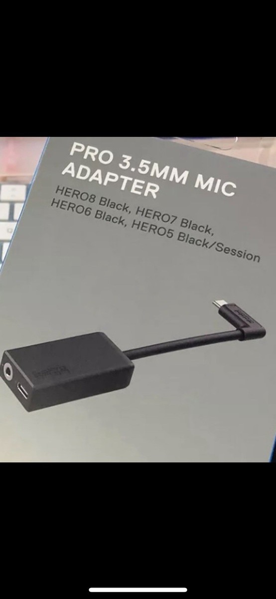 GoPro Microphone Mic Adapter For Hero5-6-7-8-9-10-11-12-13