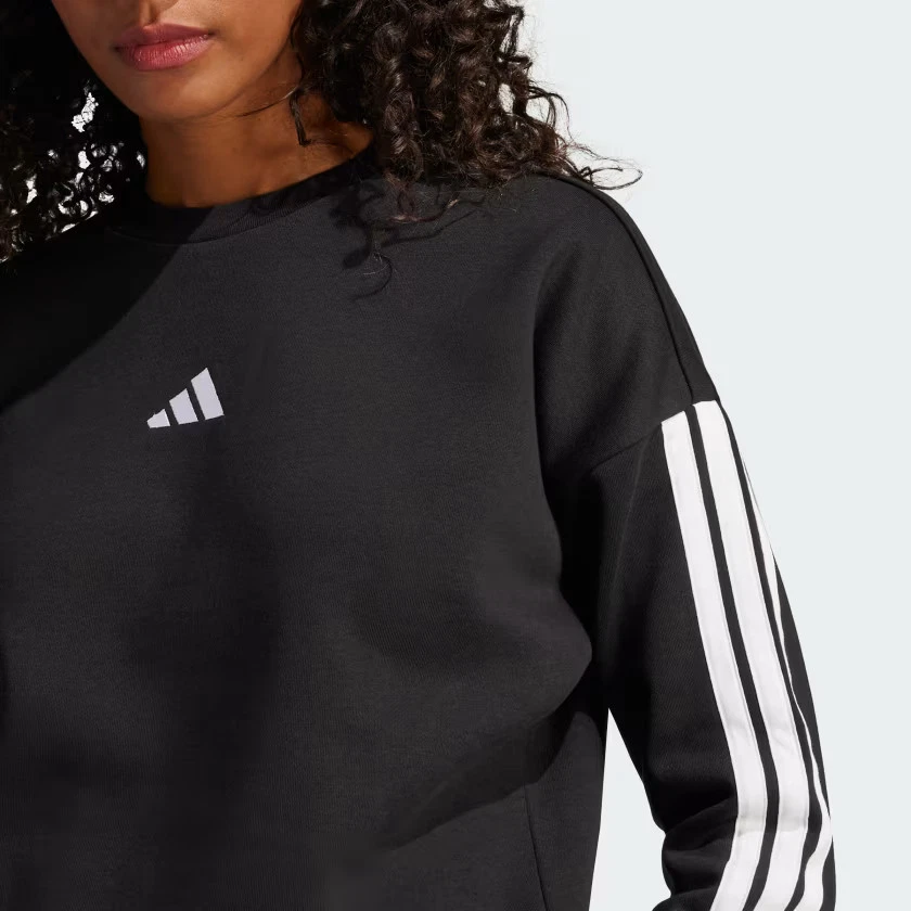 adidas women Essentials 3-Stripes Fleece Sweatshirt - Image 4 of 4