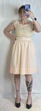 Women’s Eliza J Special Occasion Dress Peach Skirt Lace Bodice Size 8