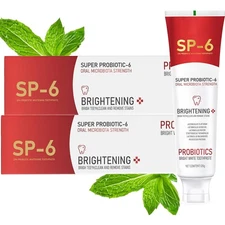 2pcs Sp6 Probiotic Whitening Toothpaste, Sp-6 Ultra Whitening, Fresh Breath