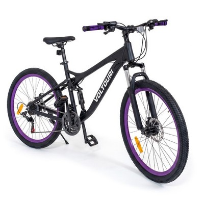 Mountainbike 26 Zoll MTB 21 Gänge Shimano Vollfederung Scheibenbremsen BK06