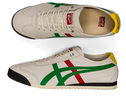 Onitsuka Tiger MEXICO 66 SD 1183A872 100 BIRCH/GREEN New in Box from Japan - Picture 3 of 8